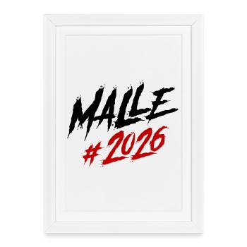 Équipe Malle 2026 - Affiche encadrée (27 × 37 cm) - blanc - Devant