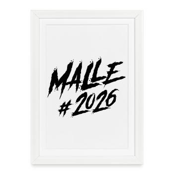 Équipe Malle 2026 - Affiche encadrée (27 × 37 cm) - blanc - Devant