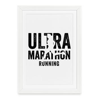 Ultramarathon - Affiche encadrée (27 × 37 cm) - blanc - Devant
