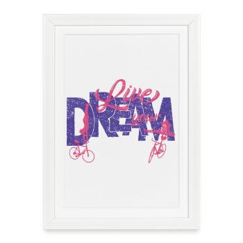Artistic cycling, artistic cycling, indoor cycling - Framed poster (27 × 37 cm) - white - Front