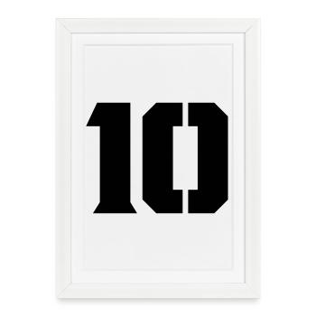 10 - Framed poster (27 × 37 cm) - white - Front