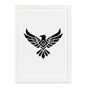 Aigle - Affiche encadrée (27 × 37 cm) - blanc - Devant