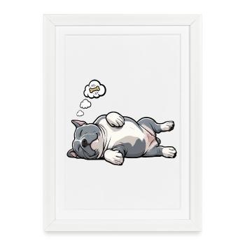 American Bully Bully Bully Bullys Propriétaire de Bully - Affiche encadrée (27 × 37 cm) - blanc - Devant