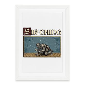 That Was A Bit My Liege Ren Faire Funny - Framed poster (27 × 37 cm) - white - Front