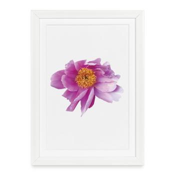 Peony_Dancing_in_Wind - Framed poster (27 × 37 cm) - white - Front