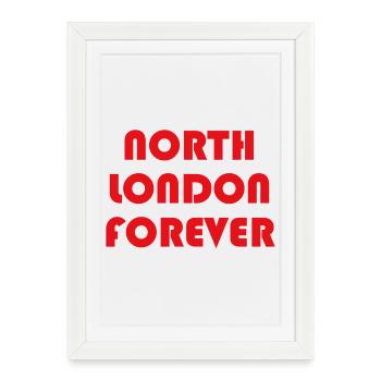 North London pour toujours - Affiche encadrée (27 × 37 cm) - blanc - Devant
