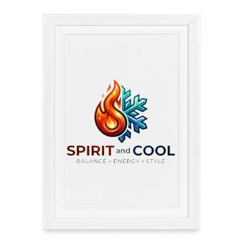 Esprit Cool - Affiche encadrée (27 × 37 cm) - blanc - Devant
