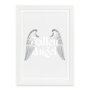 Ailes d’Ange Déchus - Affiche encadrée (27 × 37 cm) - blanc - Devant
