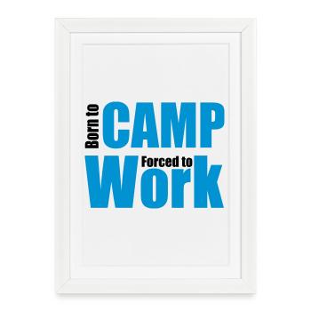 camping - Framed poster (27 × 37 cm) - white - Front