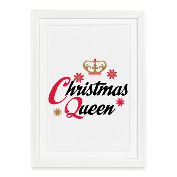 Noël - Affiche encadrée (27 × 37 cm) - blanc - Devant