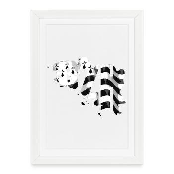 BZH - Framed poster (27 × 37 cm) - white - Front