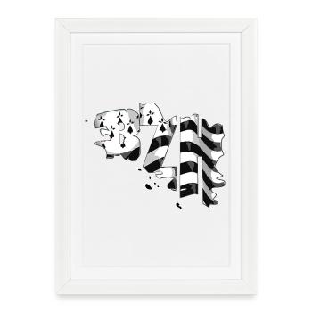 Bretagne - Affiche encadrée (27 × 37 cm) - blanc - Devant