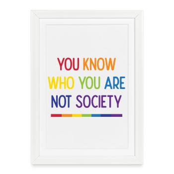 Live With Pride - Framed poster (27 × 37 cm) - white - Front