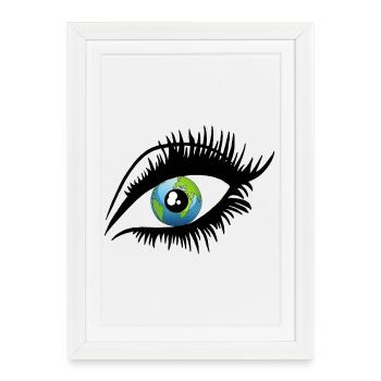 Un autre regard sur le monde - Affiche encadrée (27 × 37 cm) - blanc - Devant