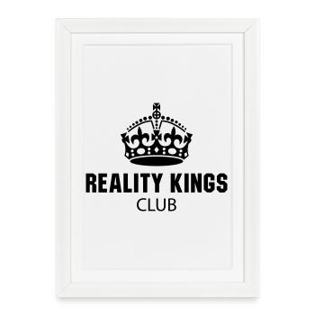 Club des rois de la réalité - Affiche encadrée (27 × 37 cm) - blanc - Devant
