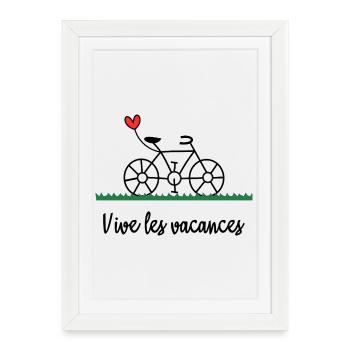 HOLIDAY. MISTRESS. THANK YOU. THANK YOU MISTRESS - Framed poster (27 × 37 cm) - white - Front