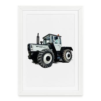 Agricultural legend in grey - Framed poster (27 × 37 cm) - white - Front