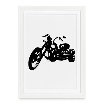 Trike - Affiche encadrée (27 × 37 cm) - blanc - Devant