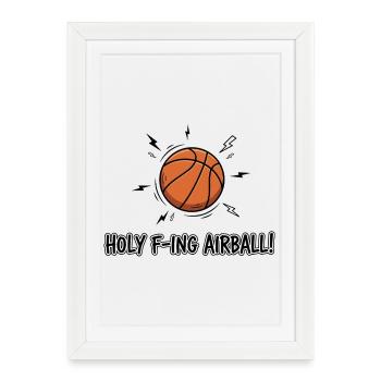 d’airball ! - Affiche encadrée (27 × 37 cm) - blanc - Devant