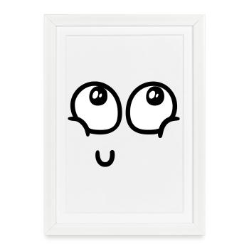 Surcharge de joie - Affiche encadrée (27 × 37 cm) - blanc - Devant