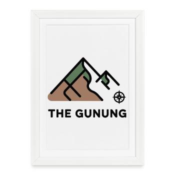 Mountain Peak Adventure - Framed poster (27 × 37 cm) - white - Front