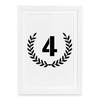 4 Wreath - Framed poster (27 × 37 cm) - white - Front