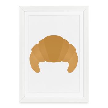 Croissant Pastry - Framed poster (27 × 37 cm) - white - Front