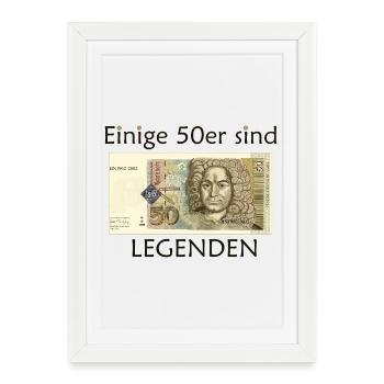 Légendes des années 50, Marque allemande, Anniversaire du dessin - Affiche encadrée (27 × 37 cm) - blanc - Devant