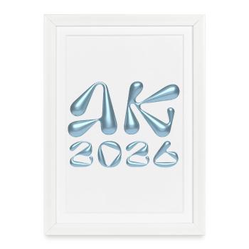 Liquid Metal AK 2023 - Framed poster (27 × 37 cm) - white - Front