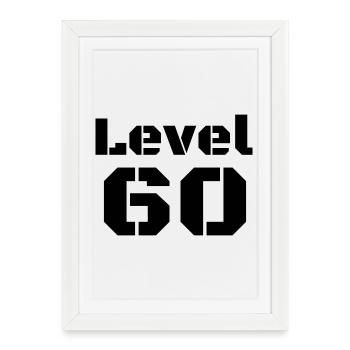 Level 60 - Framed poster (27 × 37 cm) - white - Front