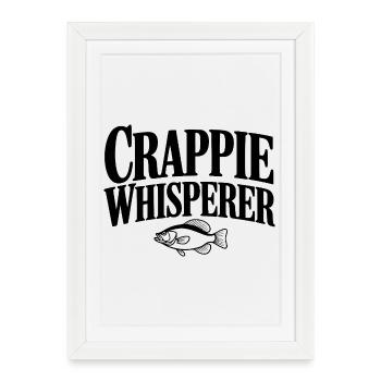 Le Chuchoteur de Crappie - Affiche encadrée (27 × 37 cm) - blanc - Devant