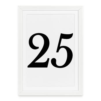25. 25 YEARS. 25th ANNIVERSARY. 25 YEARS ANNIVERSARY. - Framed poster (27 × 37 cm) - white - Front