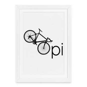 Cadeau de Grand-père Vélo pour Pensionnaire - Affiche encadrée (27 × 37 cm) - blanc - Devant