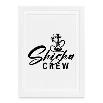 Équipe Shisha - Affiche encadrée (27 × 37 cm) - blanc - Devant