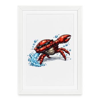 Tabbing Cancer - Affiche encadrée (27 × 37 cm) - blanc - Devant