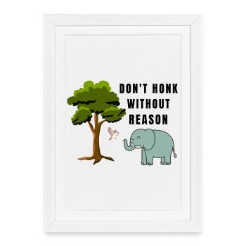 Don-t_honk - Framed poster (27 × 37 cm) - white - Front