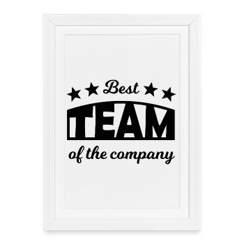 Team Player - Framed poster (27 × 37 cm) - white - Front
