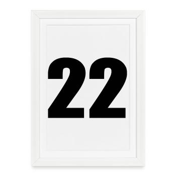 22 - Affiche encadrée (27 × 37 cm) - blanc - Devant