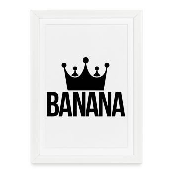 banana king - Framed poster (27 × 37 cm) - white - Front