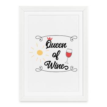 le vin - Affiche encadrée (27 × 37 cm) - blanc - Devant