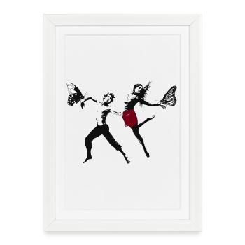 Danse moderne - Affiche encadrée (27 × 37 cm) - blanc - Devant