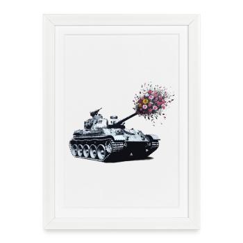 Panzer Bouquet - Affiche encadrée (27 × 37 cm) - blanc - Devant