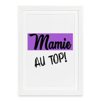 MAMIE. GRAND-MERE. FÊTE DES MÈRES - Affiche encadrée (27 × 37 cm) - blanc - Devant