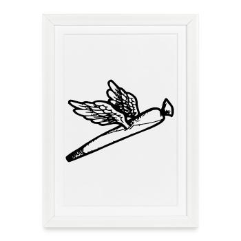 We fly so High - Framed poster (27 × 37 cm) - white - Front