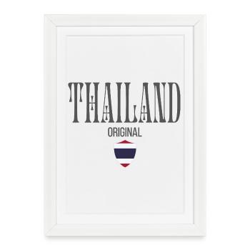 Originaire de Thaïlande, né en Thaïlande - Affiche encadrée (27 × 37 cm) - blanc - Devant