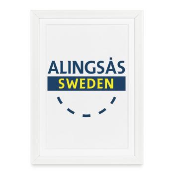 Alingsås Suède Signe - Affiche encadrée (27 × 37 cm) - blanc - Devant