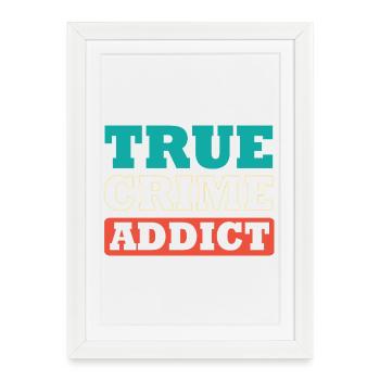 Krimi True Crime - Framed poster (27 × 37 cm) - white - Front