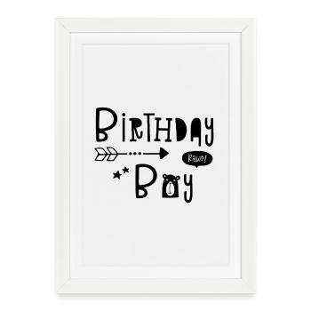 Birthday Boy - Garçons - Garçons - Garçons - Kid - Kids - Affiche encadrée (27 × 37 cm) - blanc - Devant