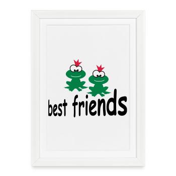 funny - Framed poster (27 × 37 cm) - white - Front