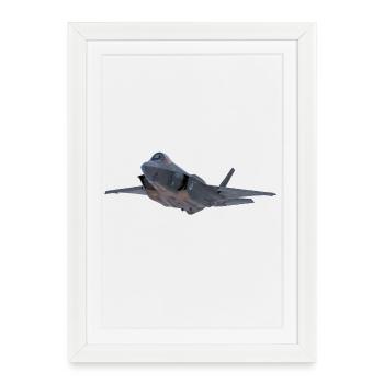F-35 - Affiche encadrée (27 × 37 cm) - blanc - Devant